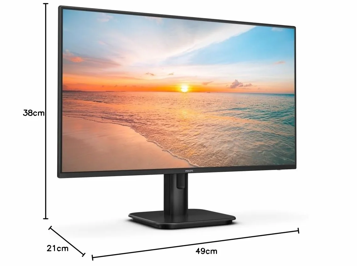 Philips 24E1N1100A 24 Zoll Full HD Monitor, 1 ms Reaktionszeit, 1920x1080, 120 Hz, HDMI 1.4, schwarz