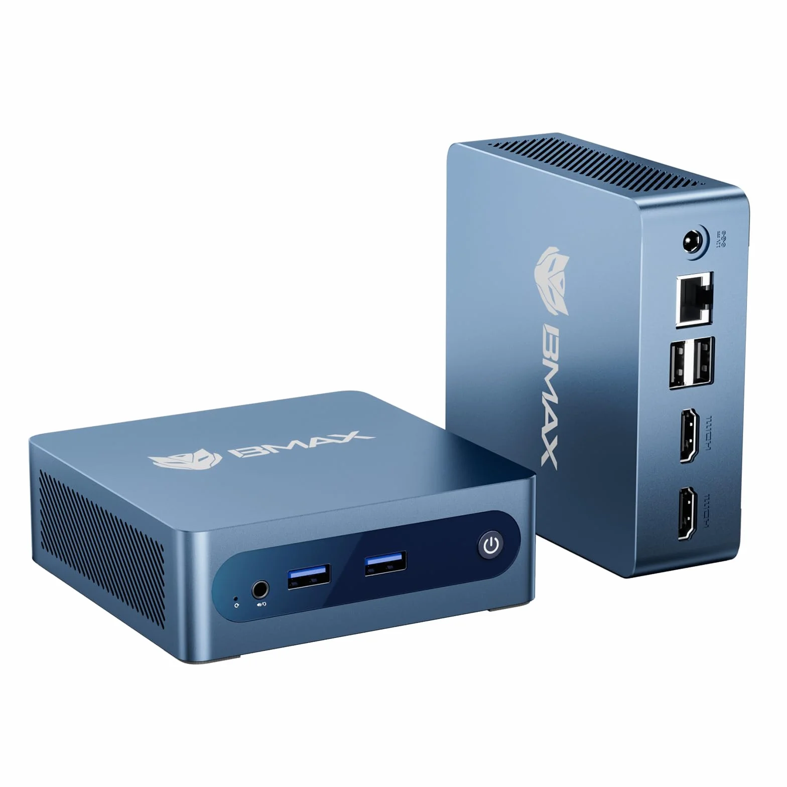 BMAX Mini PC Intel Celeron J3355 mit Win 11 Home, 6GB LPDDR3 + 128GB eMMC Mini Desktop Computer Micro PC Dual HDMI 4K@60 Hz RJ45 Gigabit Ethernet WiFi5 BT USB x4 für Business/Büro, Daily Use