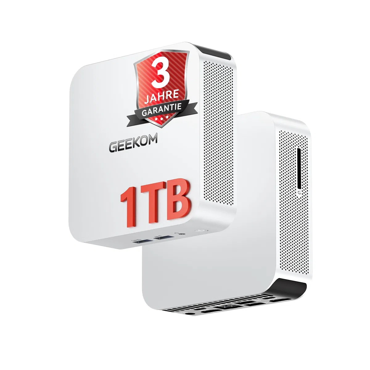 GEEKOM Mini PC A5 Pro 2026 Edition mit AMD Ryzen 5 7530U, 1TB SSD 16GB RAM(Deckt 95% der Nutzer ab) Mini Desktop PC, Windows 11 Pro Vorinstalliert, 2 x USB 4/8K Quad-Display/SD Card für Office/Home