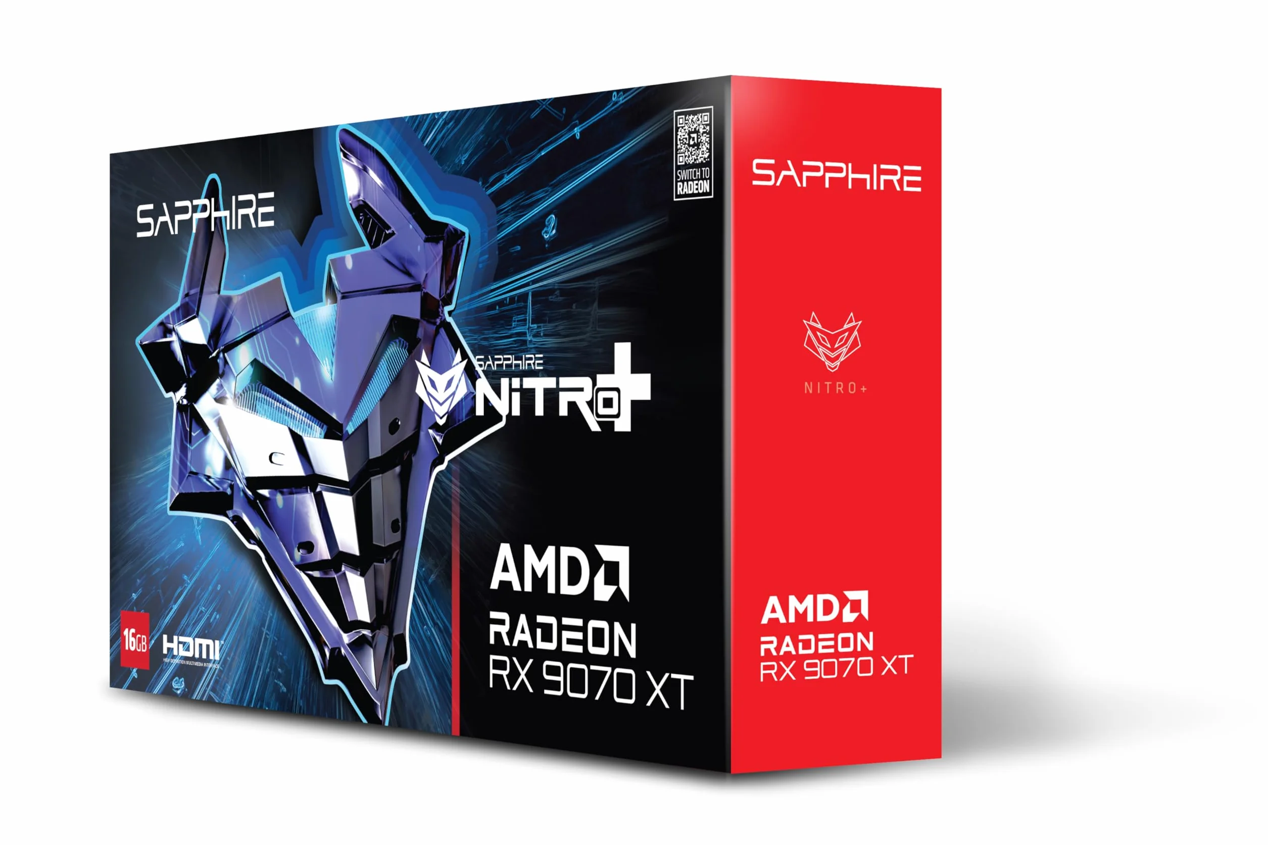 Sapphire Nitro+ AMD Radeon RX 9070 XT OC 16 GB Grafikkarte 16.384 MB GDDR6