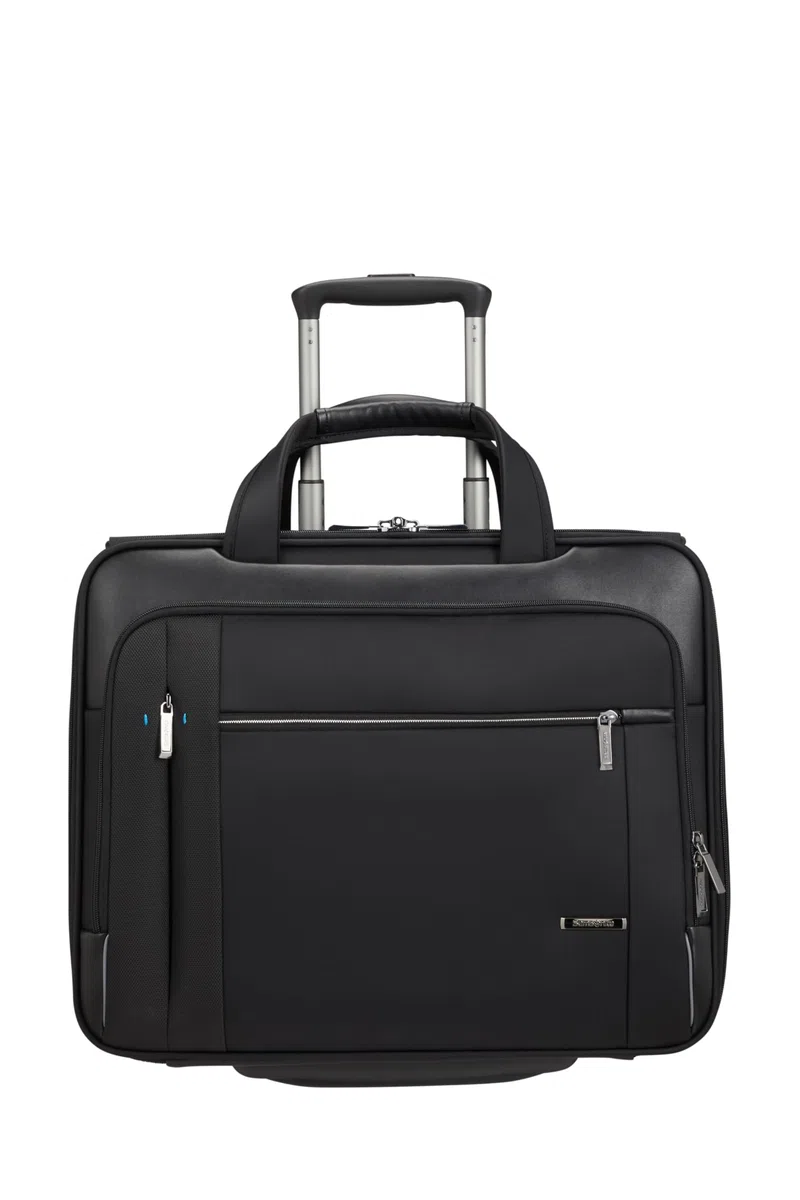 Samsonite Spectrolite 3.0 - Laptoptasche mit Rollen 17.3" mit Smarte Funktionen, Praktische Innenaufteilung, Business Trolley - 37.5/42.5L - Schwarz (Black)