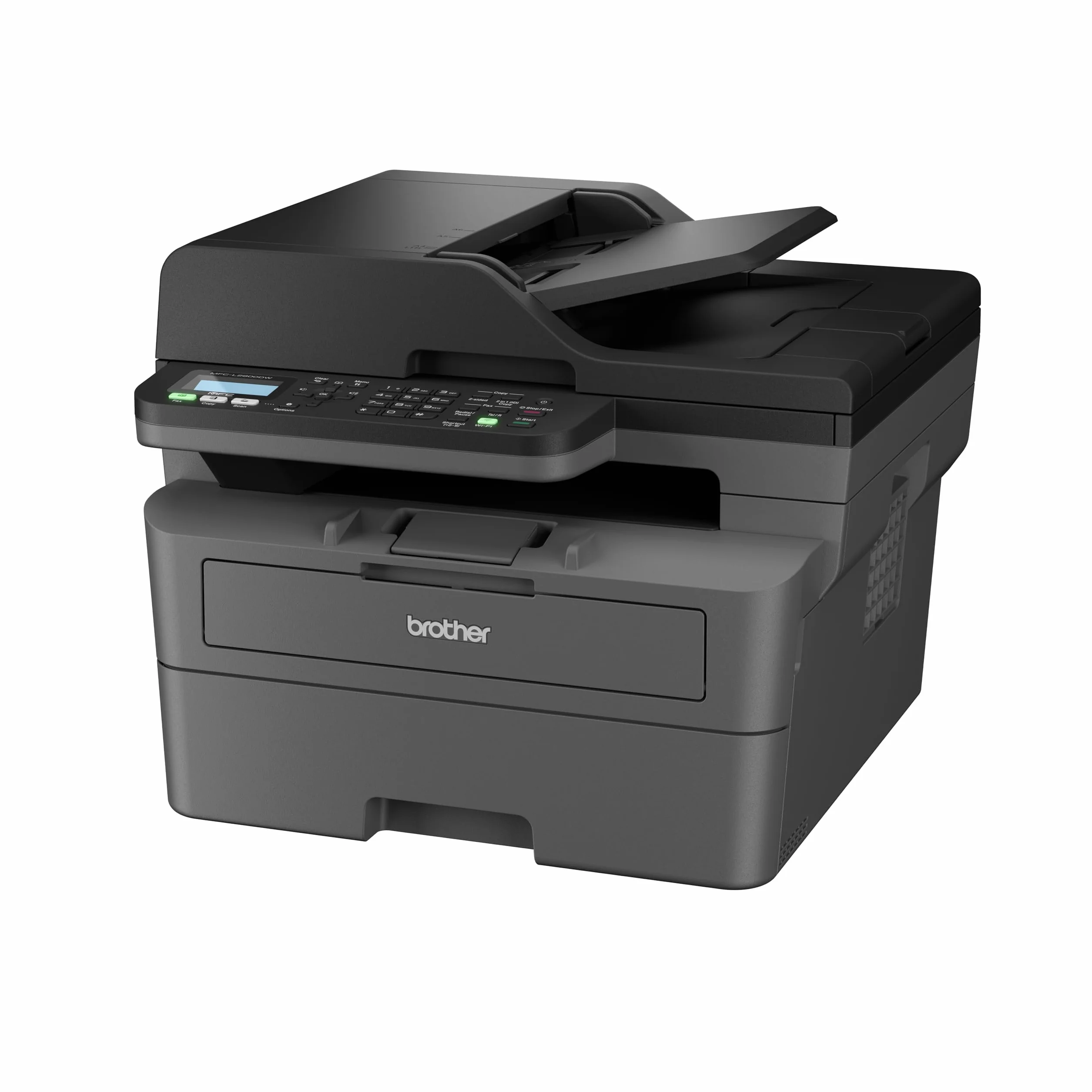 Brother MFCL2800DW 4-in-1-Multifunktions-Laserdrucker | 32 ppm, Duplexdruck, 2-zeiliges LC-Display, Fast Ethernet, WLAN mit 5 GHz und USB 2.0