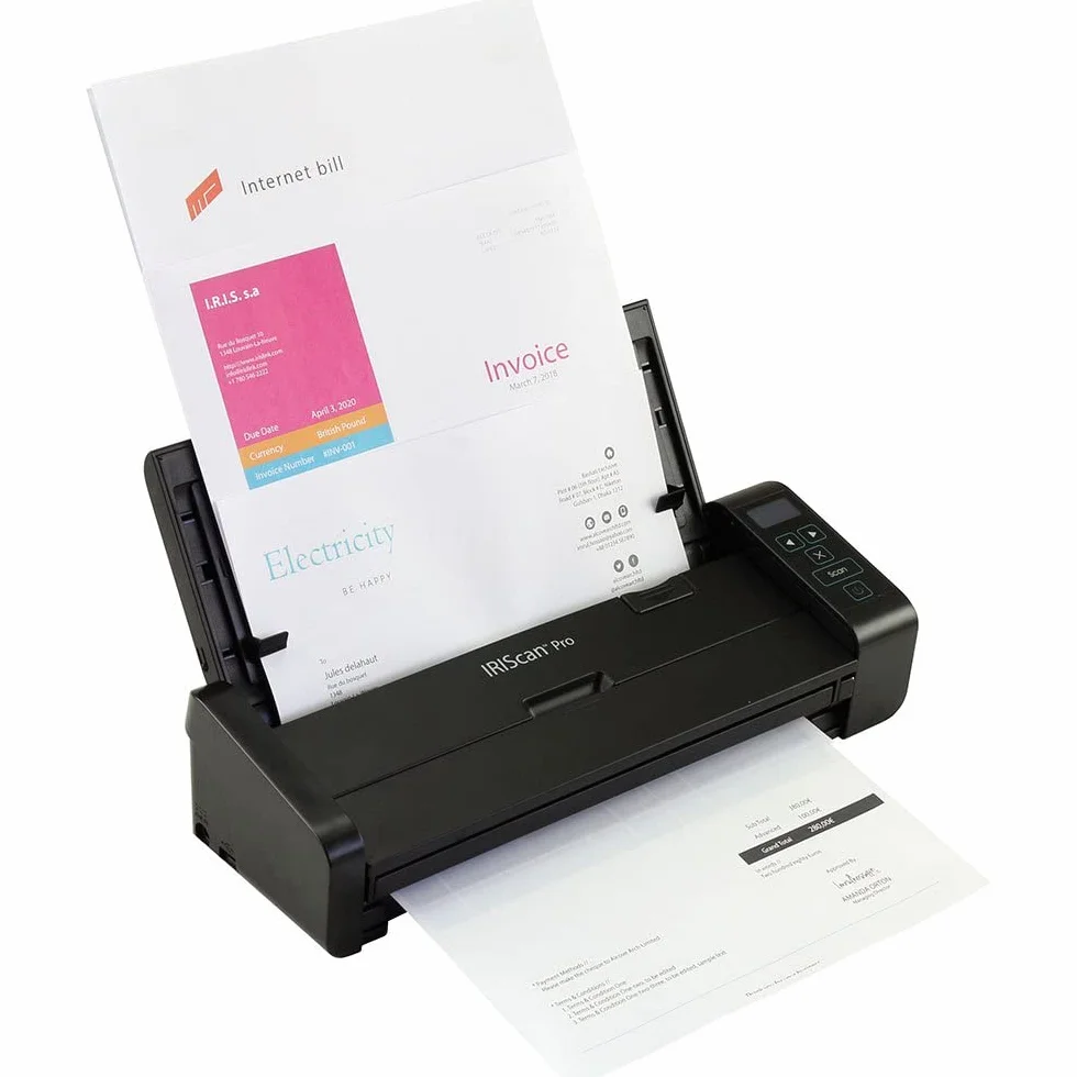 IRIScan Pro 5 dokumentenscanner : 20PPM Duplex | Scanner a4 | USB+AC | scan to USB | OCR 138 sprachen | scan to Word - PDF | WinMac