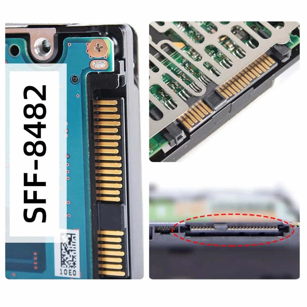 xiwai SFF-8482 SAS 29Pin auf 5 Gbit/s USB 3.0 Festplatten-RAID-Adapterkarte mit Chipsatz und Stromanschluss (benötigt 12 V/3 A Stromversorgung)