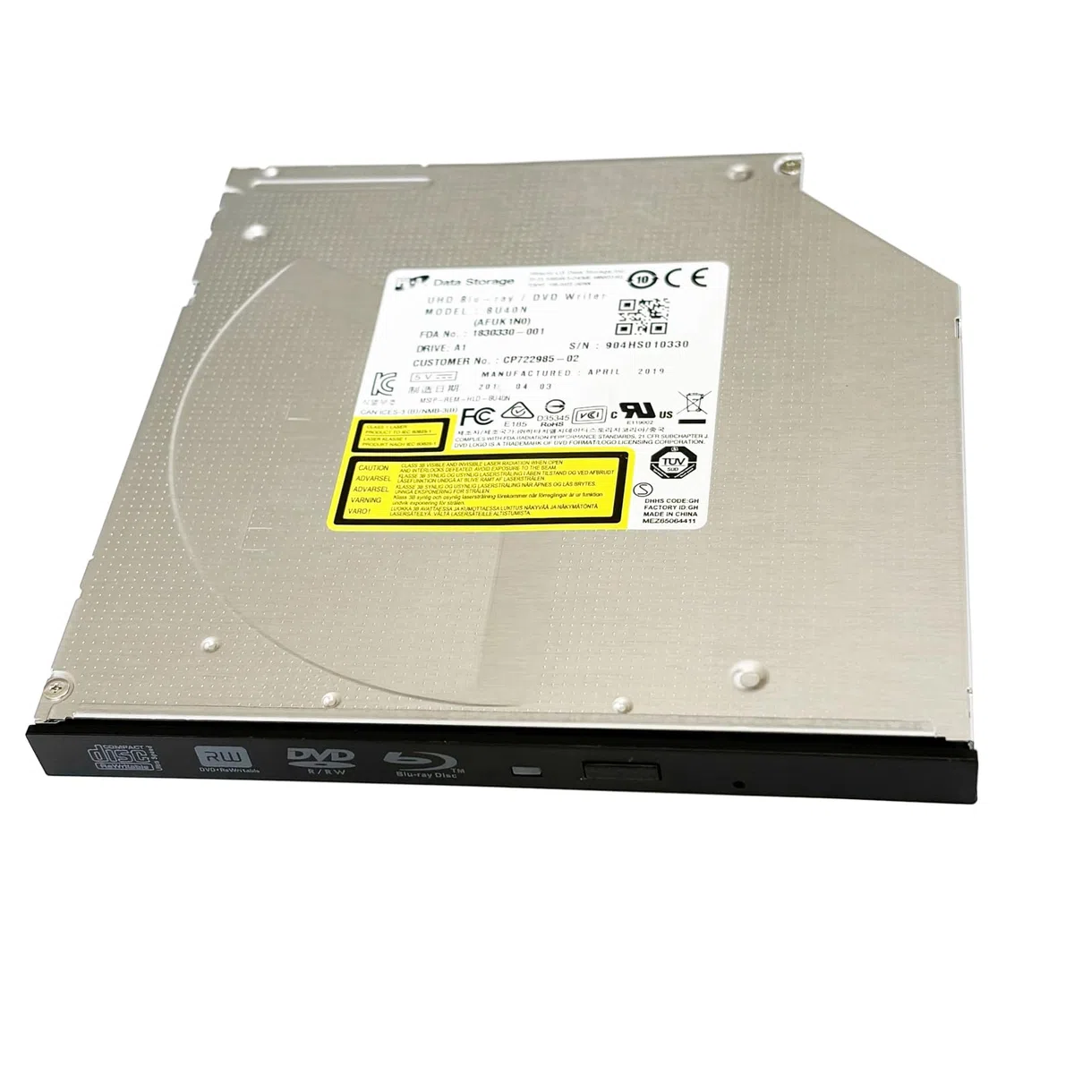 BU40N 6X SATA 4K Blu-ray Drive Player Ultra Slim UHD BD-RE DVD-Brenner 9,5 mm
