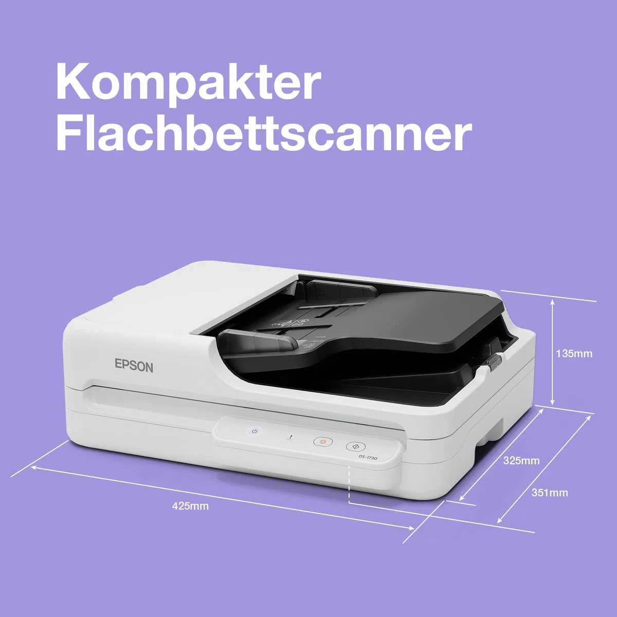 Epson Workforce DS-1730 DIN A4-Dokumentenscanner, ADF 60 Seiten