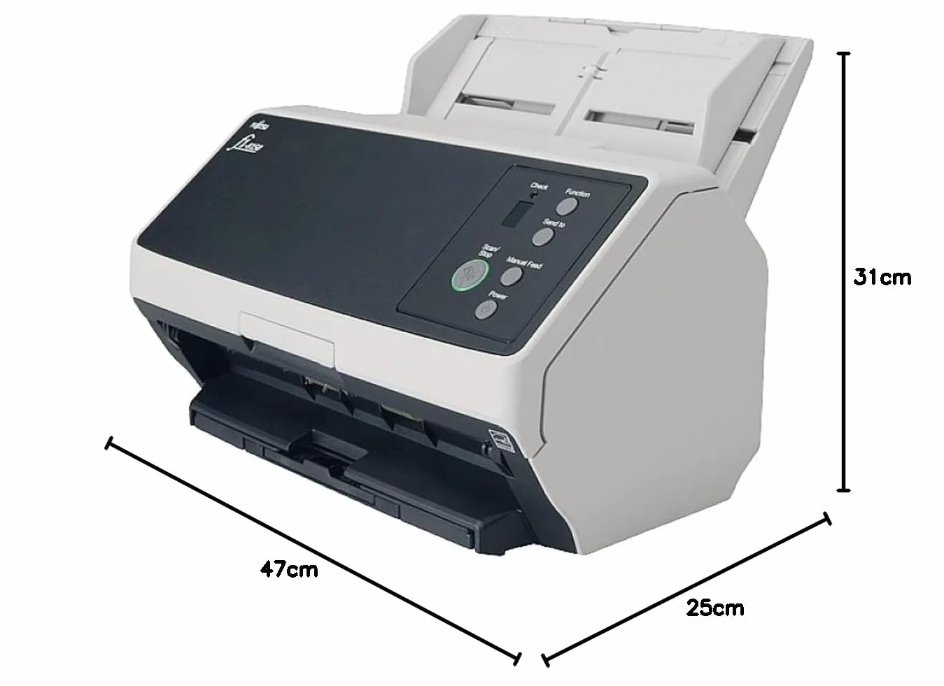 Ricoh fi-8150 Dokumentenscanner Dual CIS Duplex 216 x 355.6 mm 600 dpi x 600 dpi bis zu 50 Seiten/Min. einfarbig / bis zu 50 Seiten/Min. Farbe automatischer Dokumenteneinzug 100 Blätter bis zu 8000