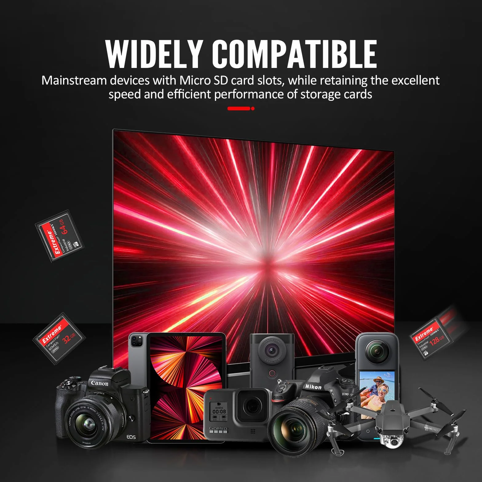 Extreme 64GB kompakte Flash-Speicherkarte, Original CF-Karte für professionelle Fotografen