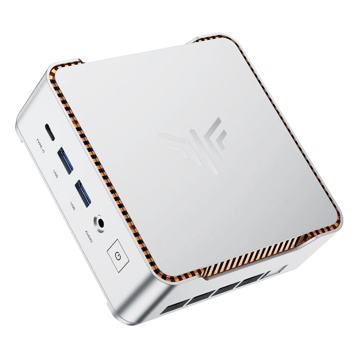 NiPoGi Pinova P2 Mini PC W-11 Pro, АMD Ryzen R2544(Besser als 3500U/i3-10110U/R2514, 4C/ 8T, bis zu 3,70 GHz), 16 GB DDR4 256 GB M.2 SSD Mini Desktop Computer für Schule/Büro, HDMI 2.0, DP, Typ-C.