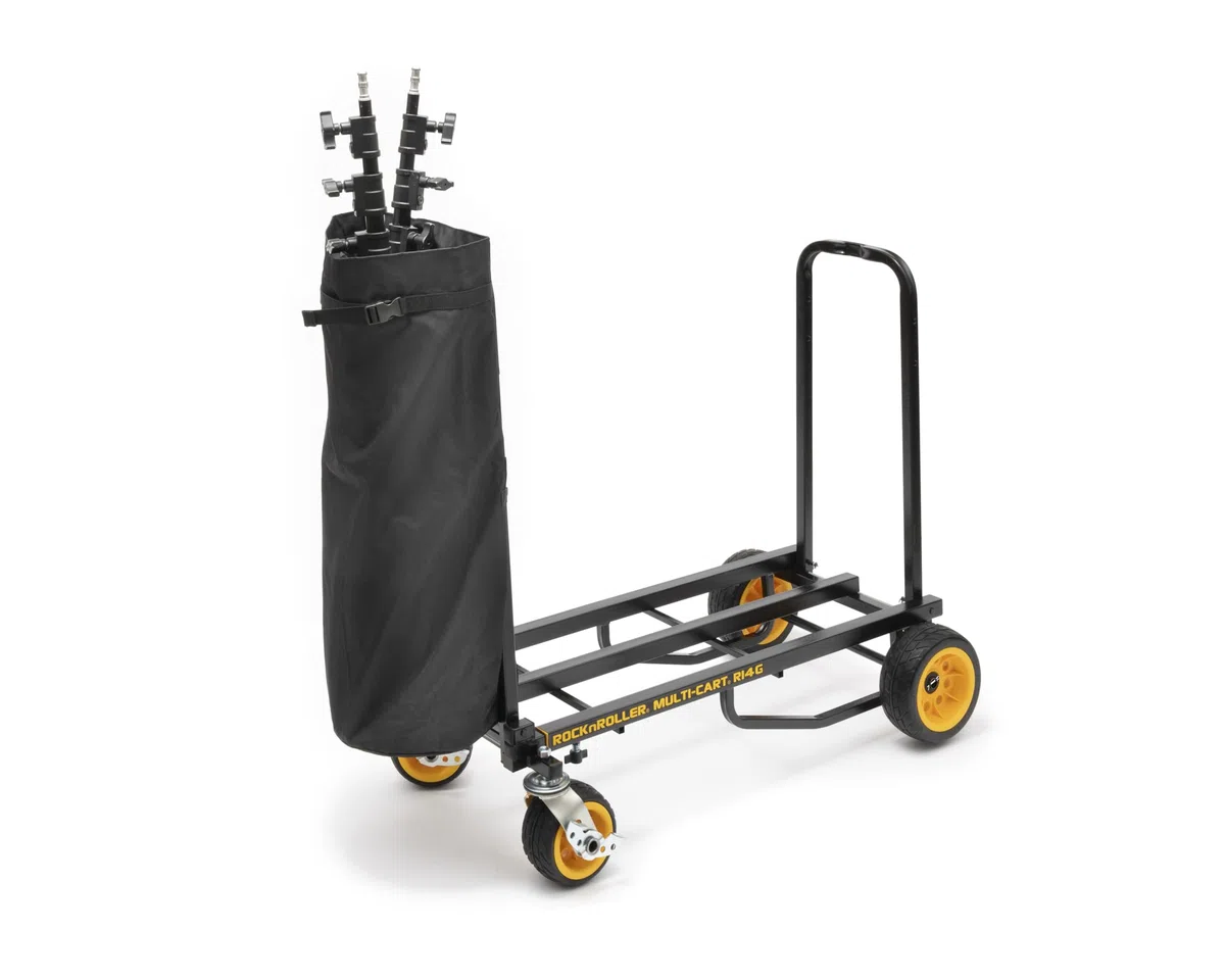 Rock N Roller Transporttasche mit festem Boden (für R14, R16, R18 Rollwagen, strapazierfähiges 600D-Polyester, abnehmbar), Schwarz