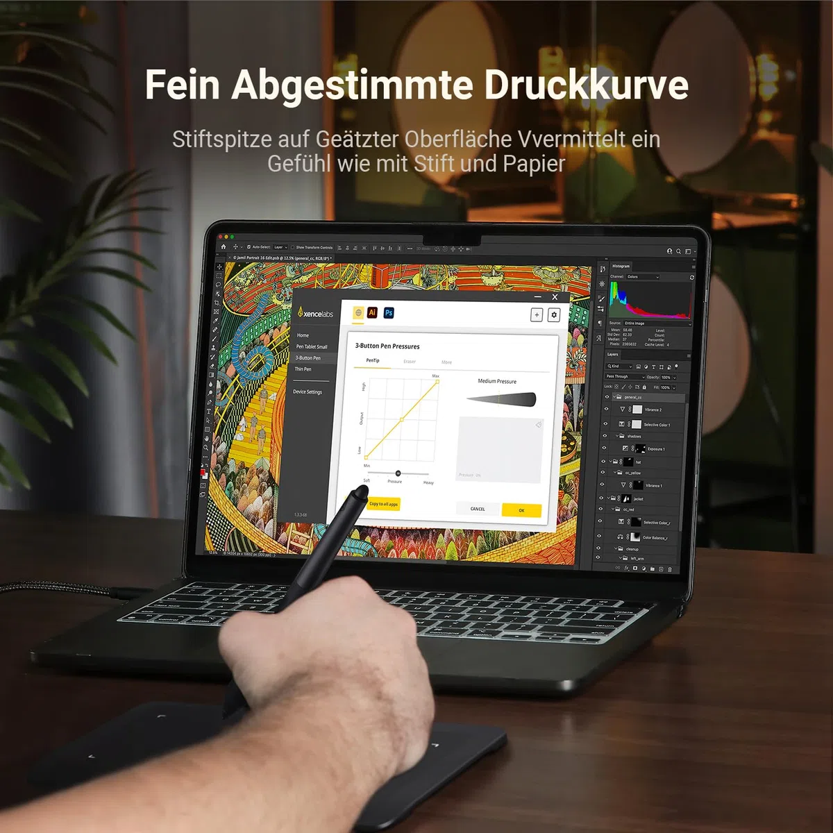 Xencelabs Pen Tablet Small Grafiktablett Wireless Professionelle Zeichentablett Ultradünnes Tragbares Stifttablett mit 2 Stiften 16:9 Zeichenpad Drawing Tablet für Windows-ARM/Windows/Mac/Linux