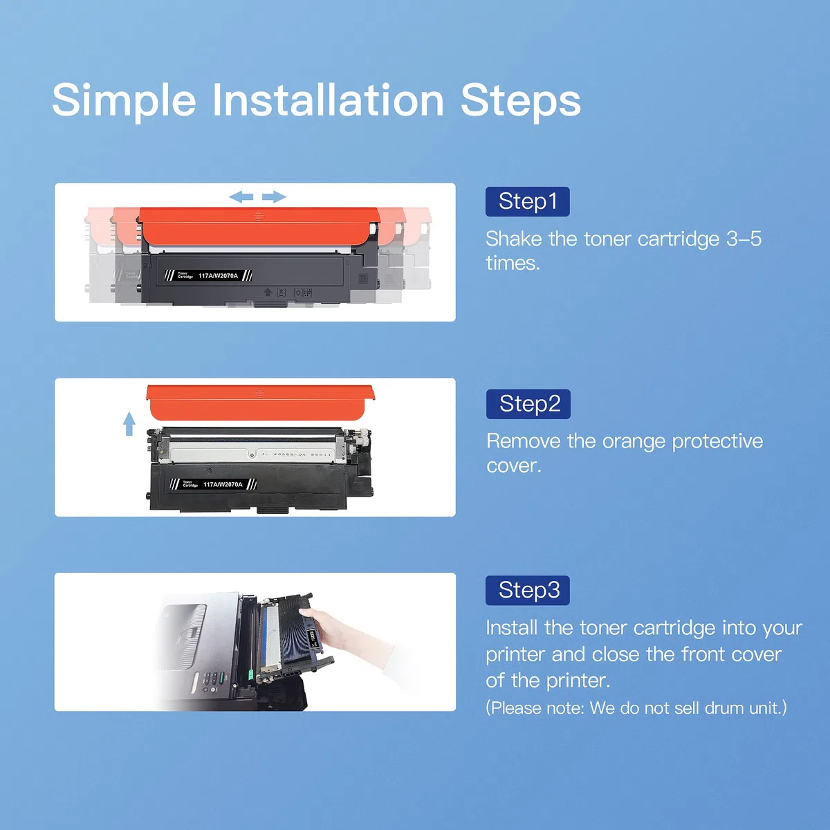 GPC IMAGE 117A Kompatibel für HP 117A Toner Set für Toner HP Color Laser MFP 178nwg MFP 179fwg 179fnw 178nw 150nw 150w 150a 178 179 W2070A W2071A W2072A W2073A (4er-Pack)
