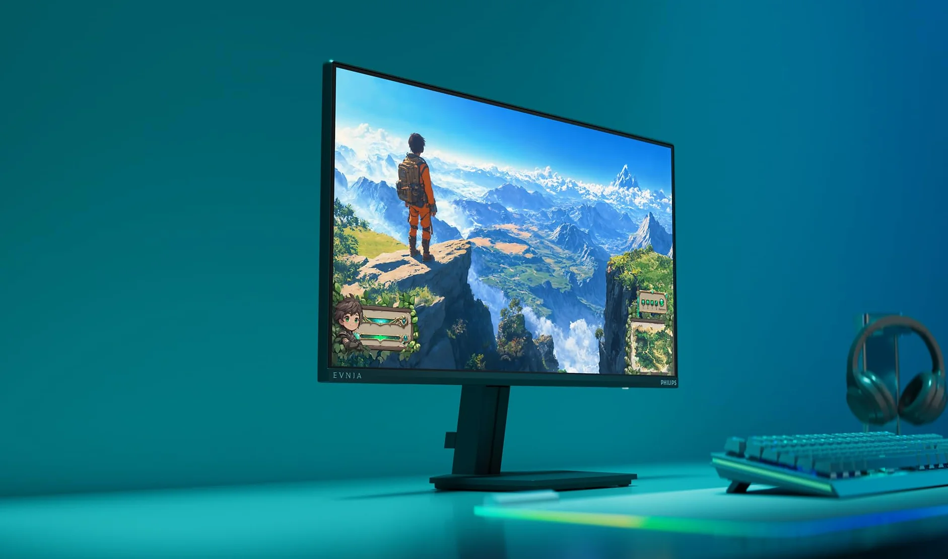 Philips Evnia 24M2N3200NF 24 Zoll Full HD Gaming Monitor 144 Hz 1 ms MPRT FreeSync G-Sync 1920x1080 HDMI 2.0 DisplayPort 1.4 schwarz