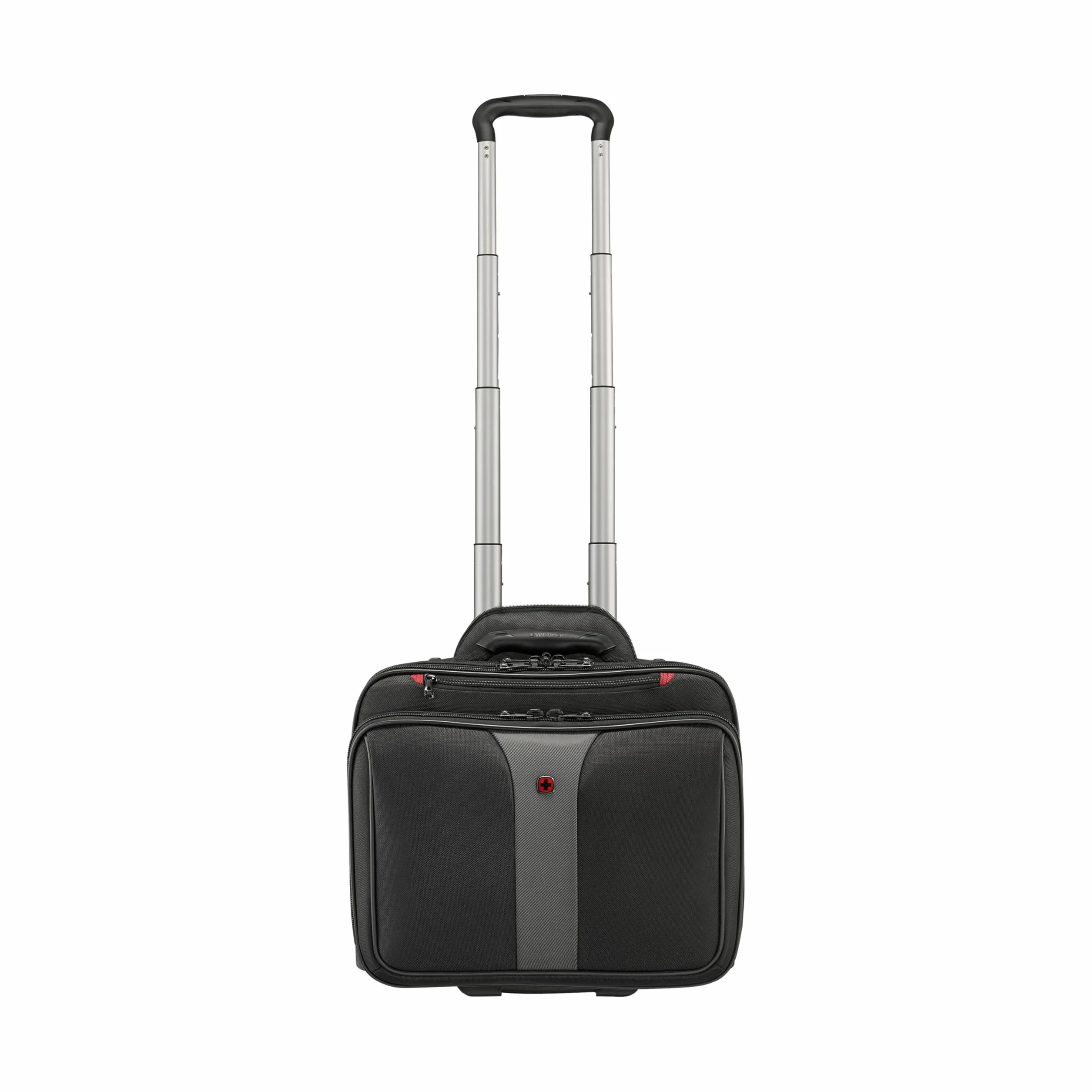 WENGER Patriot Trolley Laptop-Tasche, Notebook bis 17 Zoll, Tablet bis 10 Zoll, Aktentasche zum Rollen, Organizer, 38 l, Damen Herren, Büro Business-Reisen, Schwarz, 612259