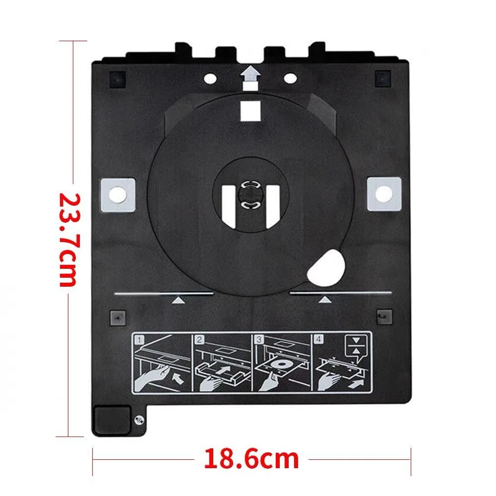 CDR CD DVD Druckfach für EPN XP-6000, XP-6100, XP8500, XP-8600, XP-15000, ET-8500, ET-8550, L8160, L8180 Drucker mit USB 3.0 Anschluss für PC, Laptop