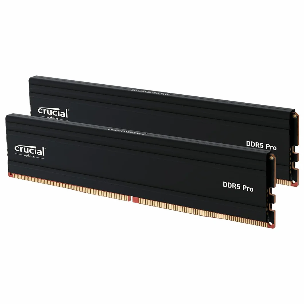 Crucial Pro DDR5 RAM 64GB Kit (2x32GB) 5600MHz, Intel XMP 3.0 / AMD Expo, PC Computer Arbeitsspeicher - CP2K32G56C46U5
