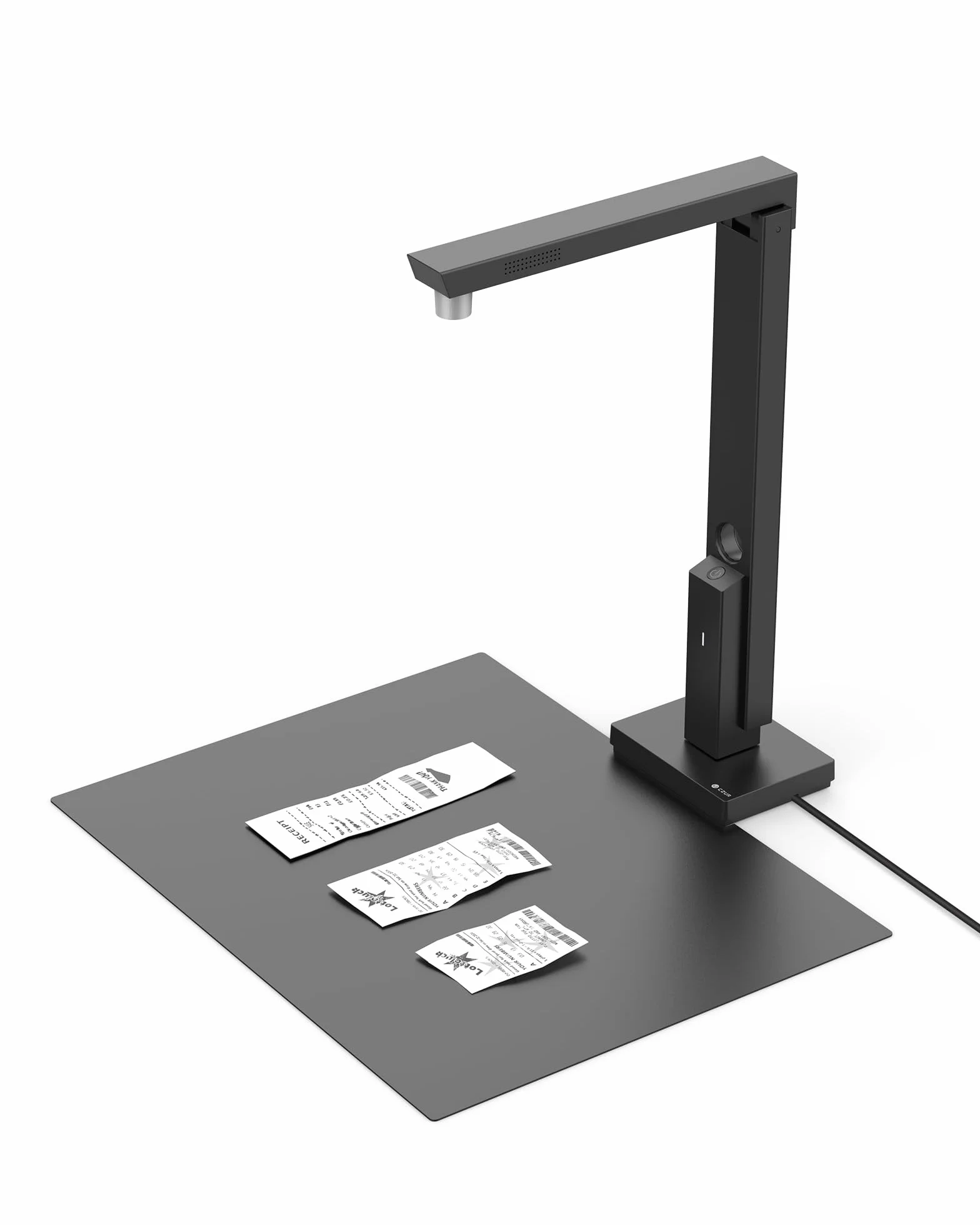 CZUR Lens 8MP tragbar Dokumentenscanner A4 Scanner mit OCR Dokumentenkamera | Faltbarer mobiler Scanner für Mac und Win, mit LED-Licht und MIC, OCR 180+ Sprache, als Webcam & Visualizer, Schnellscan A4