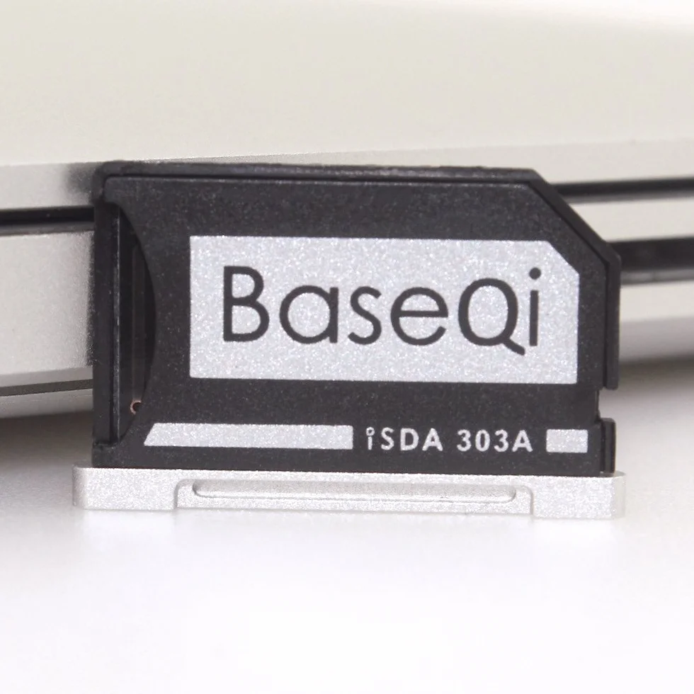BaseQi Micro-SD-Adapter aus Aluminium für MacBook Pro Retina 13 Zoll (33 cm)