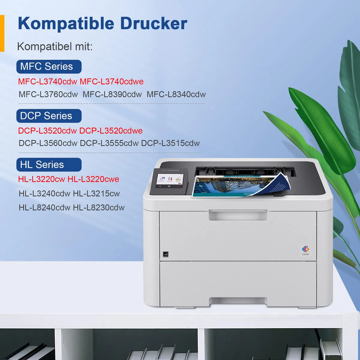 TN248XL TN248 Kompatibel für Brother MFC-L3760CDW Toner Brother MFC-L3740CDW Toner Brother MFC-L3740CDWE Brother DCP-L3560CDW TN 248 Brother DCP-L3520CDWE MFC-L8390CDW Brother HL-L3240CDW HL-L3220CWE