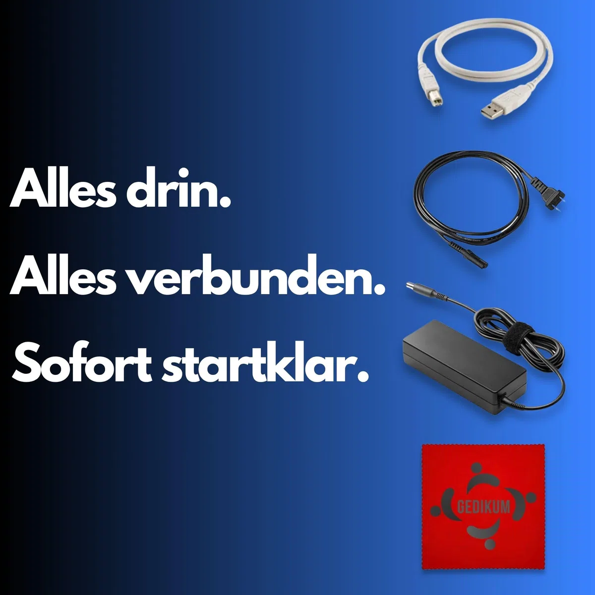 Gedikum Fujitsu IX500 ScanSnap USB High-Speed Cloud-fähiger Scanner für Dokumente, Fotos und Belege für Mac & PC – ADF mit Duplex-Scan-(Generalüberholt)