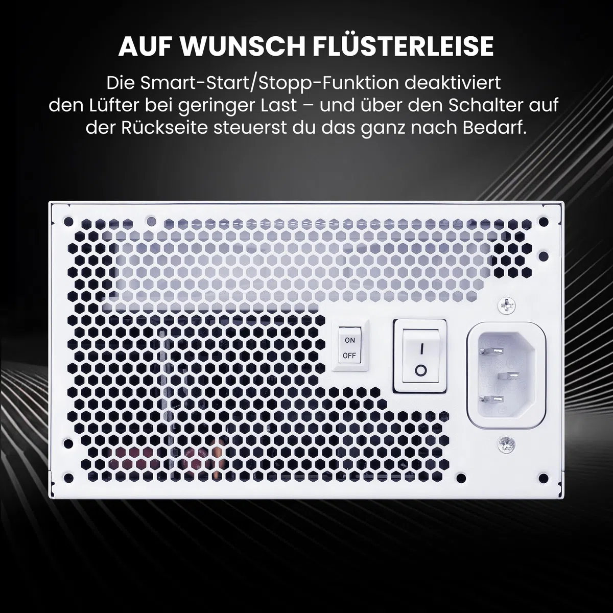 Lian Li SX0850P Netzteil – 850 W Weiß | 80 Plus Platinum Effizienz, Vollmodulare abnehmbare Kabel, ATX 3.1 & PCIe 5.1, Modernes & Leises Gaming-PC PSU