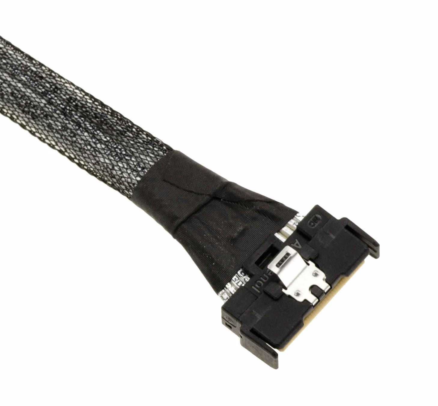 KALEA-INFORMATIQUE PCIe 5.0 Kabelkabel mit MCIO 8i 74 Pin Stecker auf Stecker Länge 80cm. MCIO 74 Pin x8 PCIe Gen 5. | PCIe 5.0 MCIO Kabel 8i 74-polig Stecker auf Stecker, 80 cm, PCIe Gen5 kompatibel.