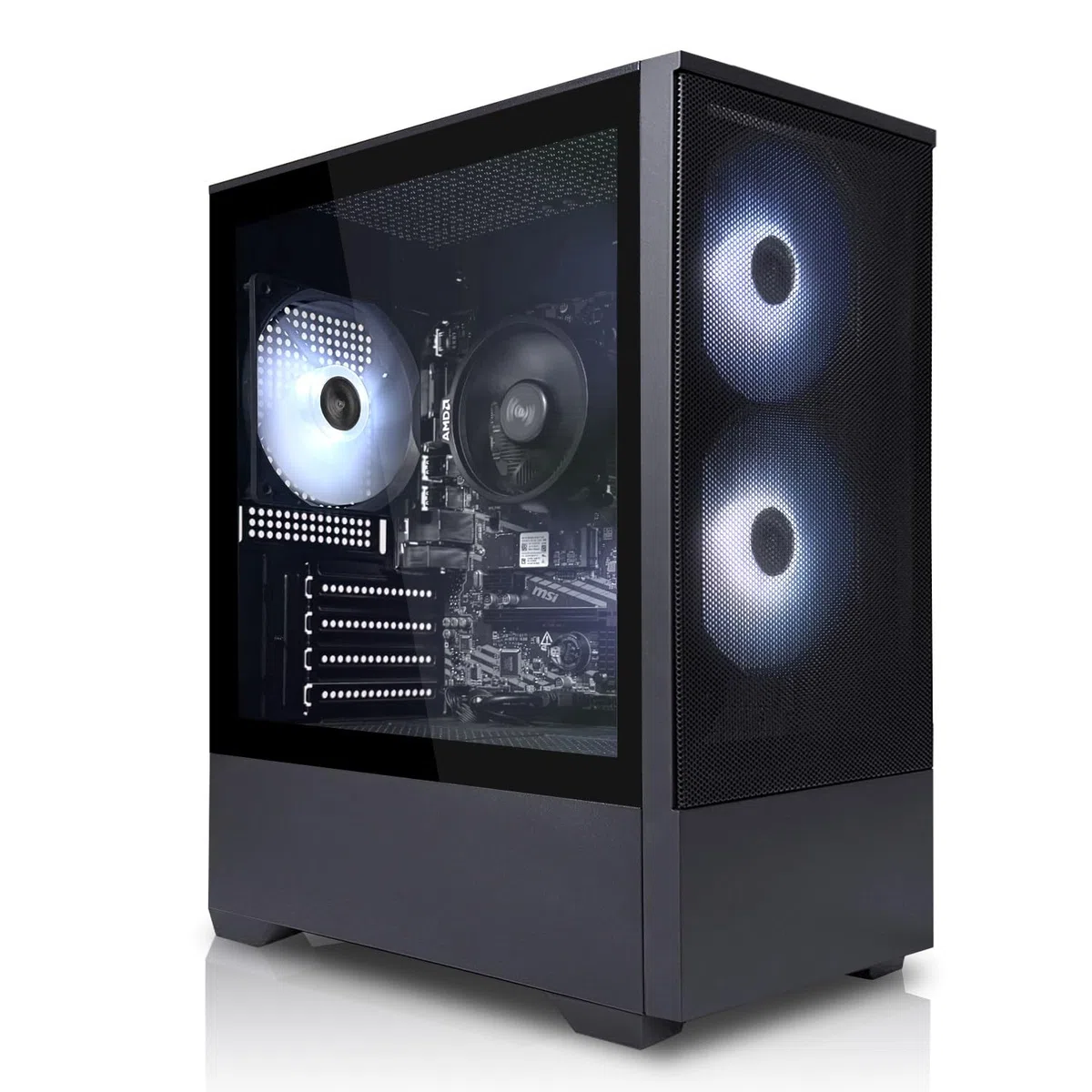 SYSTEMTREFF Office PC AMD Ryzen 7 5700G 8x4.6GHz | Radeon RX Vega 8 4K HDMI DX12 | 512GB M.2 NVMe | 16GB DDR4 RAM | WLAN Silent Desktop Computer Rechner für Büro Business Multimedia