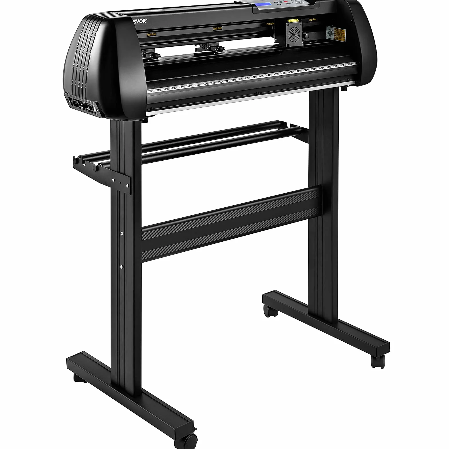 VEVOR Schneideplotter 720 mm Schnittbreite Plottermaschine, 20-800 mm/s Folienschneider, 3 Klingen Folienplotter Cutting Plotter Foliendrucker mit Signmaster Software für Schilder & Dekorationen