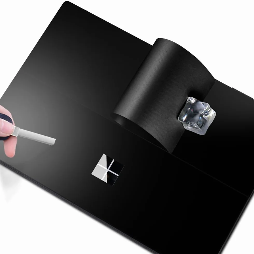 Microsoft Surface Pro 7 Skin Sticker Aufkleber Designfolie kompatibel mit Microsoft Surface Pro 7(schwarz)