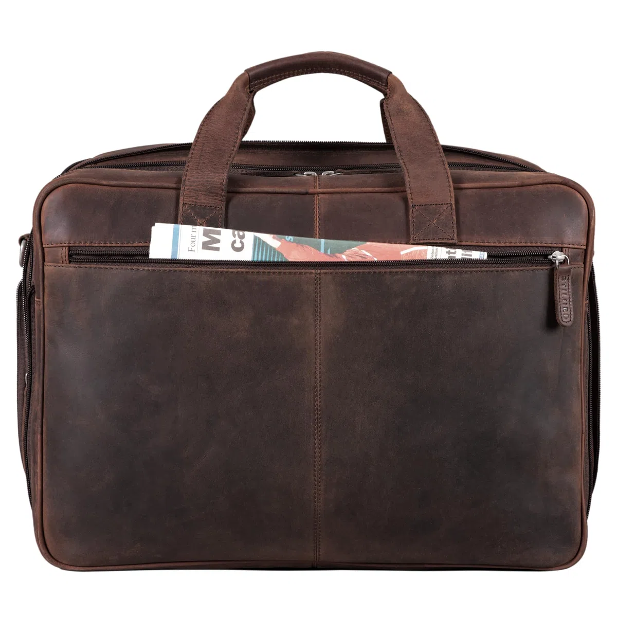 STILORD Gigantus XXL Aktentasche Leder Laptoptasche 17,3 Zoll bis 19 Zoll Sehr Große Umhängetasche Arbeitstasche Bürotasche Businesstasche Echtleder für Damen u. Herren Farbe:schwarz