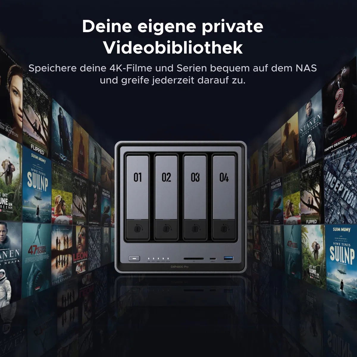 UGREEN NASync DXP4800Pro 4-Bay NAS mit 2X 100W USB-Kabel (2er-Pack)