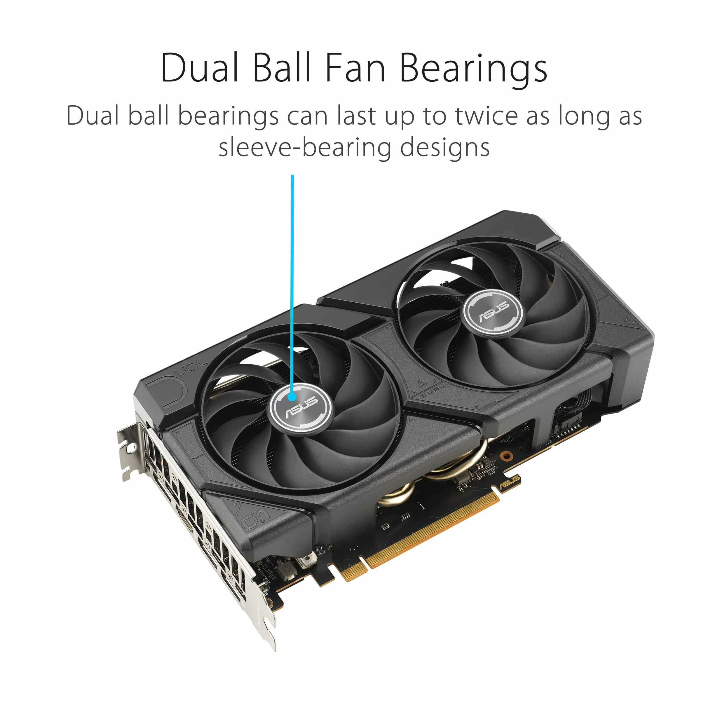 ASUS Dual Radeon RX 7600 EVO OC Edition 8GB GDDR6 Gaming Grafikkarte (AMD Radeon RX7600, PCIe 4.0, 1x HDMI 2.1, 3X DisplayPort 1.4a)