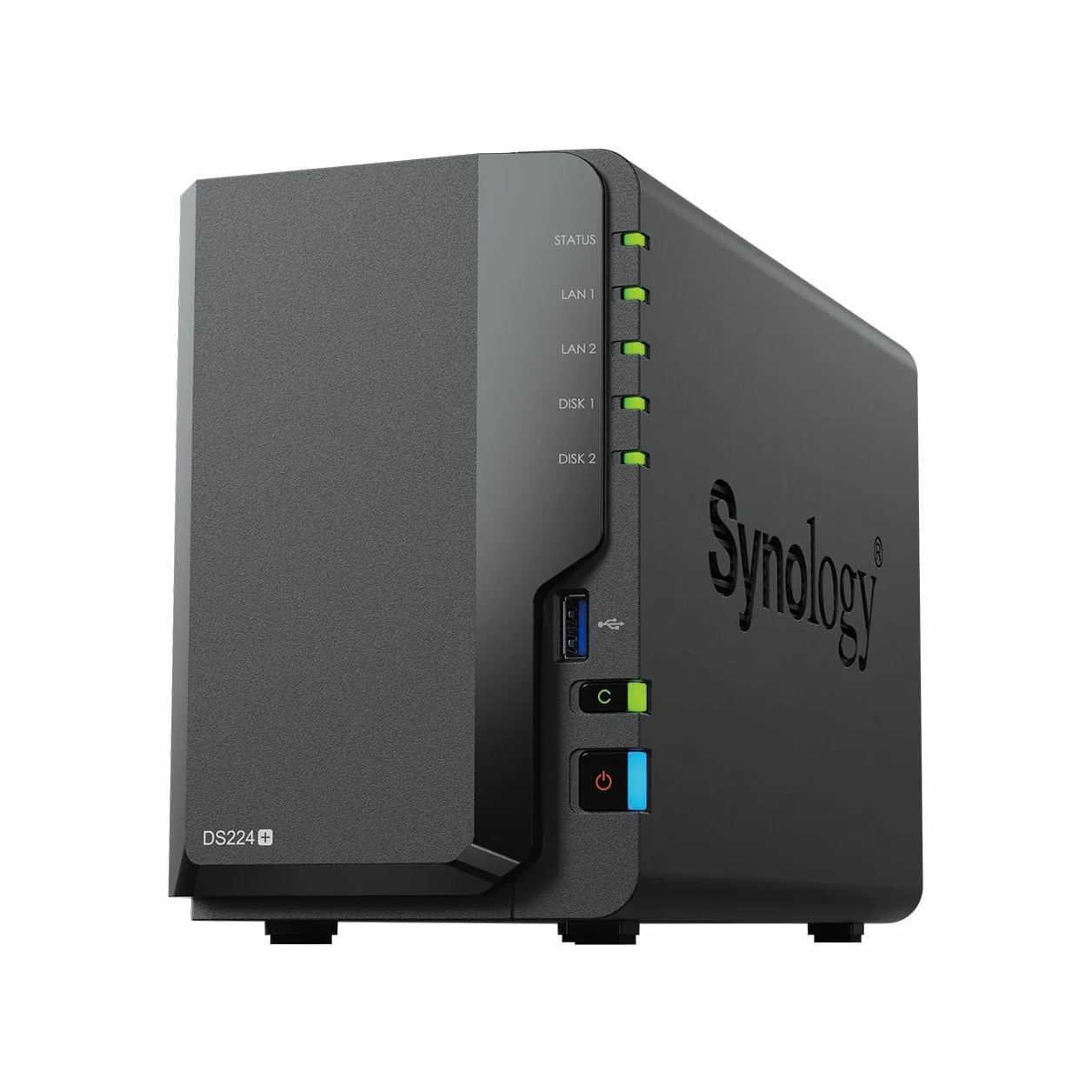 Synology DS224+ 2-Bay Diskstation NAS (Intel Celeron J4125 4-Core 2.0 GHz 2GB DDR4 RAM 2xRJ-45 1GbE LAN-Port) 16 TB Bundle mit 2 x 8 TB Seagate IronWolf NAS HDDs (ST8000VN004)