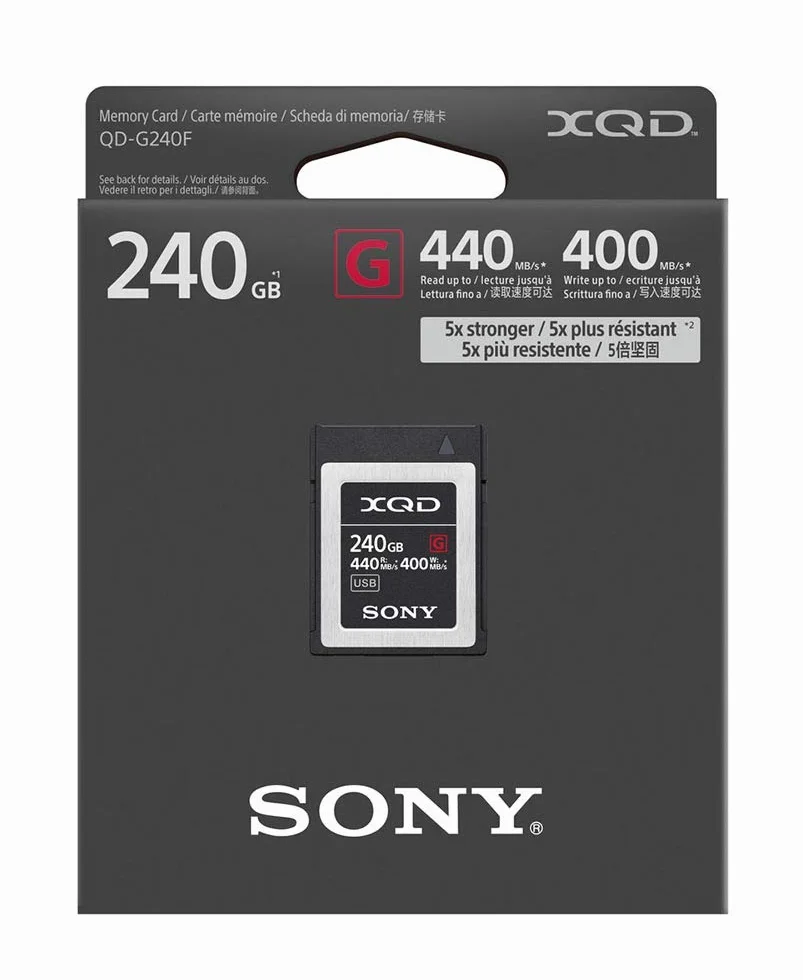 Sony Professional XQD G Series 240GB Memory Card (QD-G240F)
