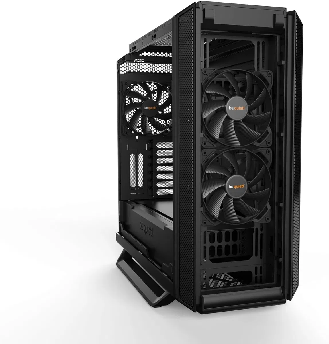 be quiet! Silent Base 802 Window Black PC-Gehäuse, 3X Pure Wings 2 140mm, 2 austauschbare Top- und Frontcover, entkoppeltes Mainboardtray