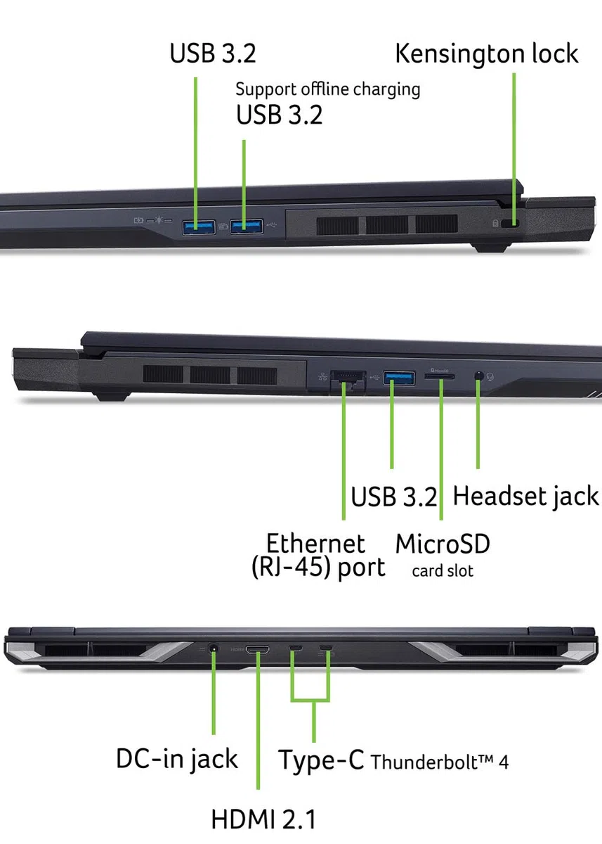 Acer Predator Helios Neo 16 AI (PHN16-73-9816) Gaming Laptop, 16" WQXGA IPS 240Hz Display, Intel Core Ultra 9 275HX, 32 GB RAM, 1 TB SSD, NVIDIA GeForce RTX 5070, Windows 11, QWERTZ Keyboard