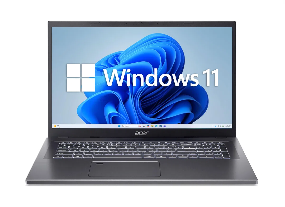 Acer Aspire 17 A17-51M-51UJ Laptop, 17" FHD IPS Display, Intel Core 5 120U, 16 GB RAM, 512 GB SSD, Windows 11, grau