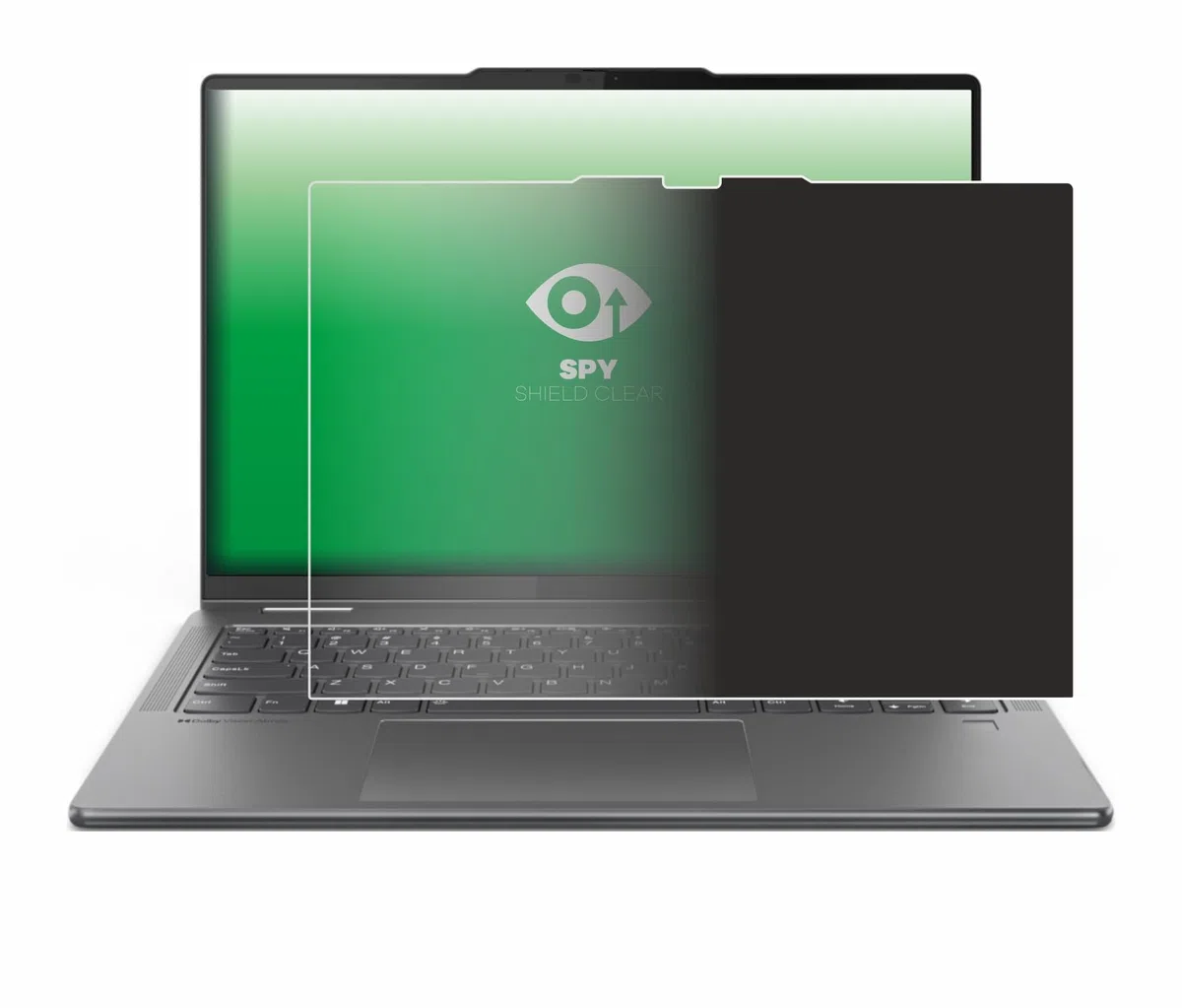 upscreen Anti-Spy Blickschutzfolie für Lenovo Yoga 7 2-in-1 Gen 9 14" Made in Germany, Privacy Screen-Folie [Sichtschutz, Blaulichtfilter]