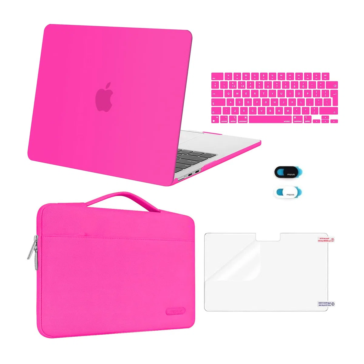 MOSISO Kompatibel mit MacBook Air 13 Zoll Hülle 2026-2022 M5 M4 M3 M2, Hartschale für MacBook Air 13,6"&Laptoptasche&Tastaturschutz&Webcamabdeckung&Displayschutz A3449 A3240 A3113 A2681