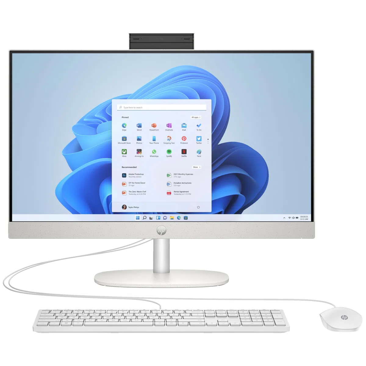 HP All-in-One 24-cr0009ng 23.8" FHD・Ryzen 3 7320U・8GB RAM・512GB SSD・Win11 Home (A04VWEA#ABD)