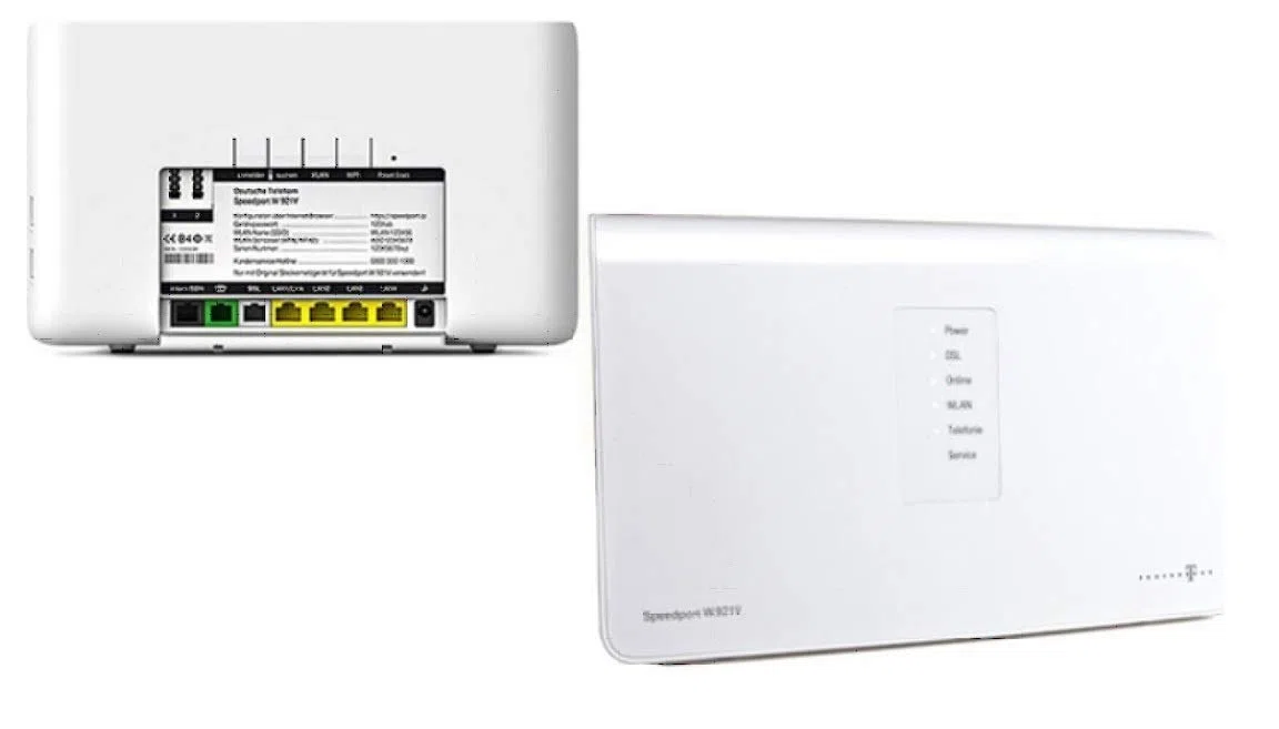 Telekom Speedport W 921V DSL-Router (4x RJ45, DSL-Modem, 2x USB 2.0)