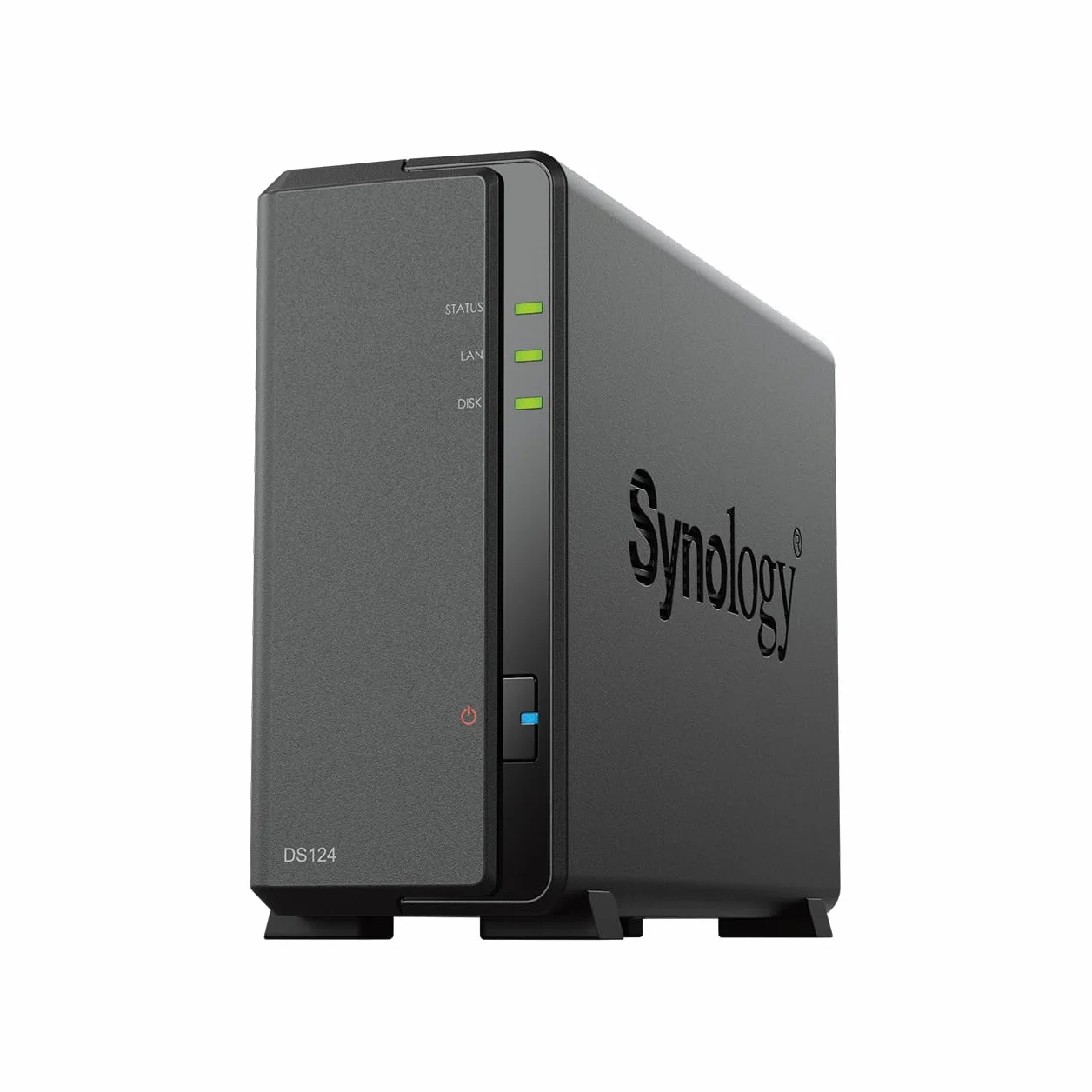 Synology DS124 1-Bay Diskstation NAS (Realtek RTD1619B 4-Core 1.7 GHz 1GB DDR4 RAM 1xRJ-45 1GbE LAN-Port) 4TB Bundle mit 1x 4TB Seagate IronWolf HDD