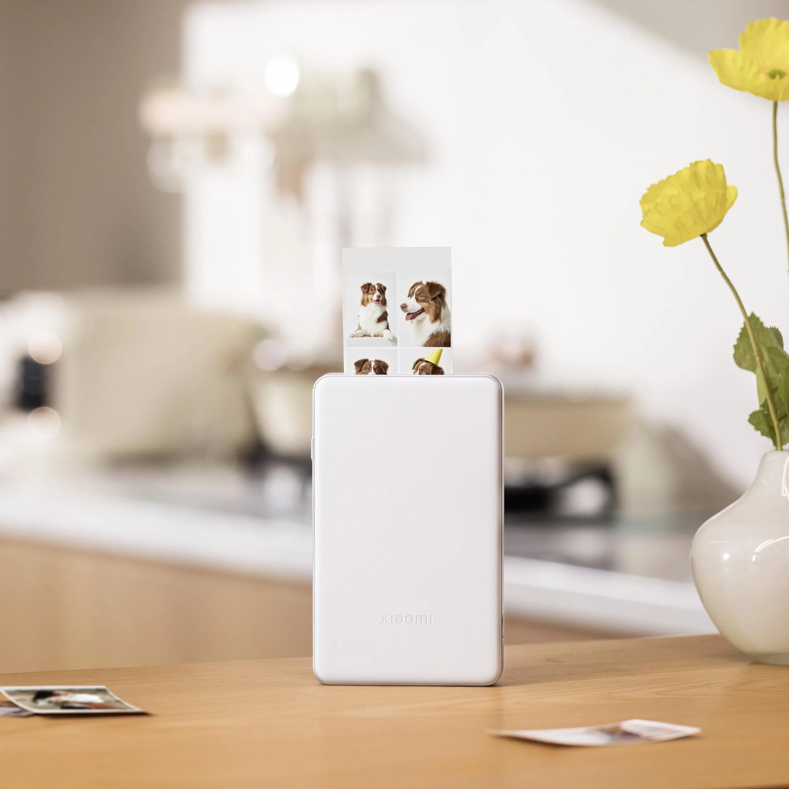 XIAOMI Portable Photo Printer Pro, hochauflösender und schneller Druck, helles Display, Bluetooth-Verbindung mit Mehreren Benutzern, 880 mAh, 1 Paket Fotopapier enthalten