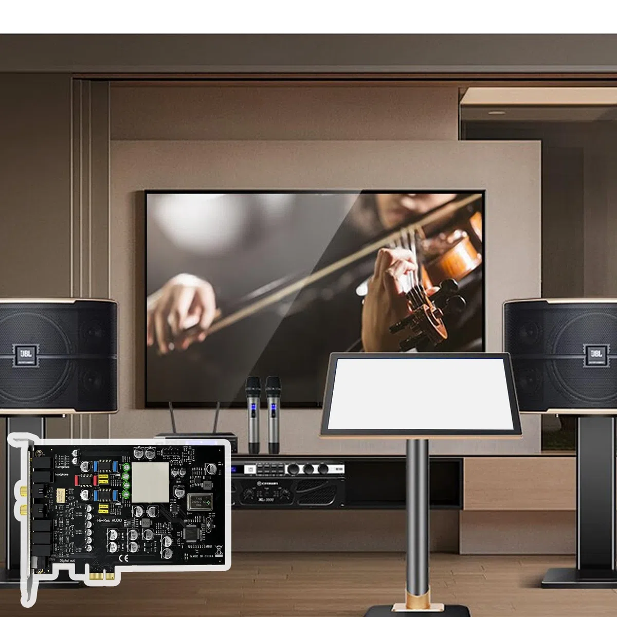 CMI8828 PCIE 7.1 K, geeignet für verlustfreie Soundkarte, Glasfaser, Heimkino, große Spielumgebung, Soundkarte