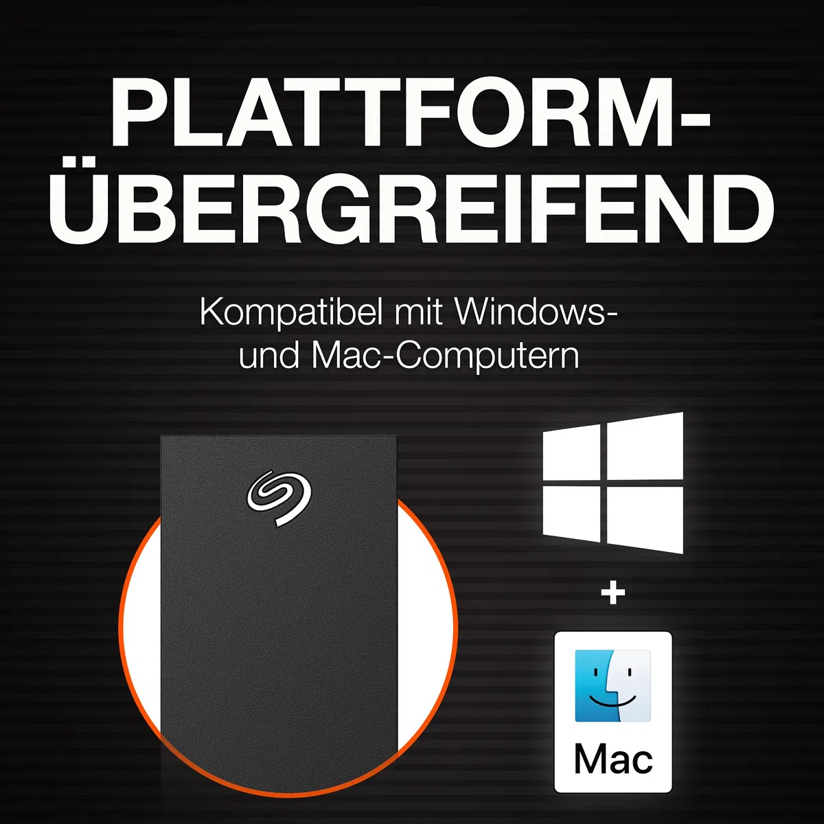 Seagate One Touch HUB 8TB, Externe Festplatte, 2 fach USB Hub, 3.5 Zoll, USB 3.0, PC, Notebook & Mac, inkl. Data Rescue Service (STLC8000400)