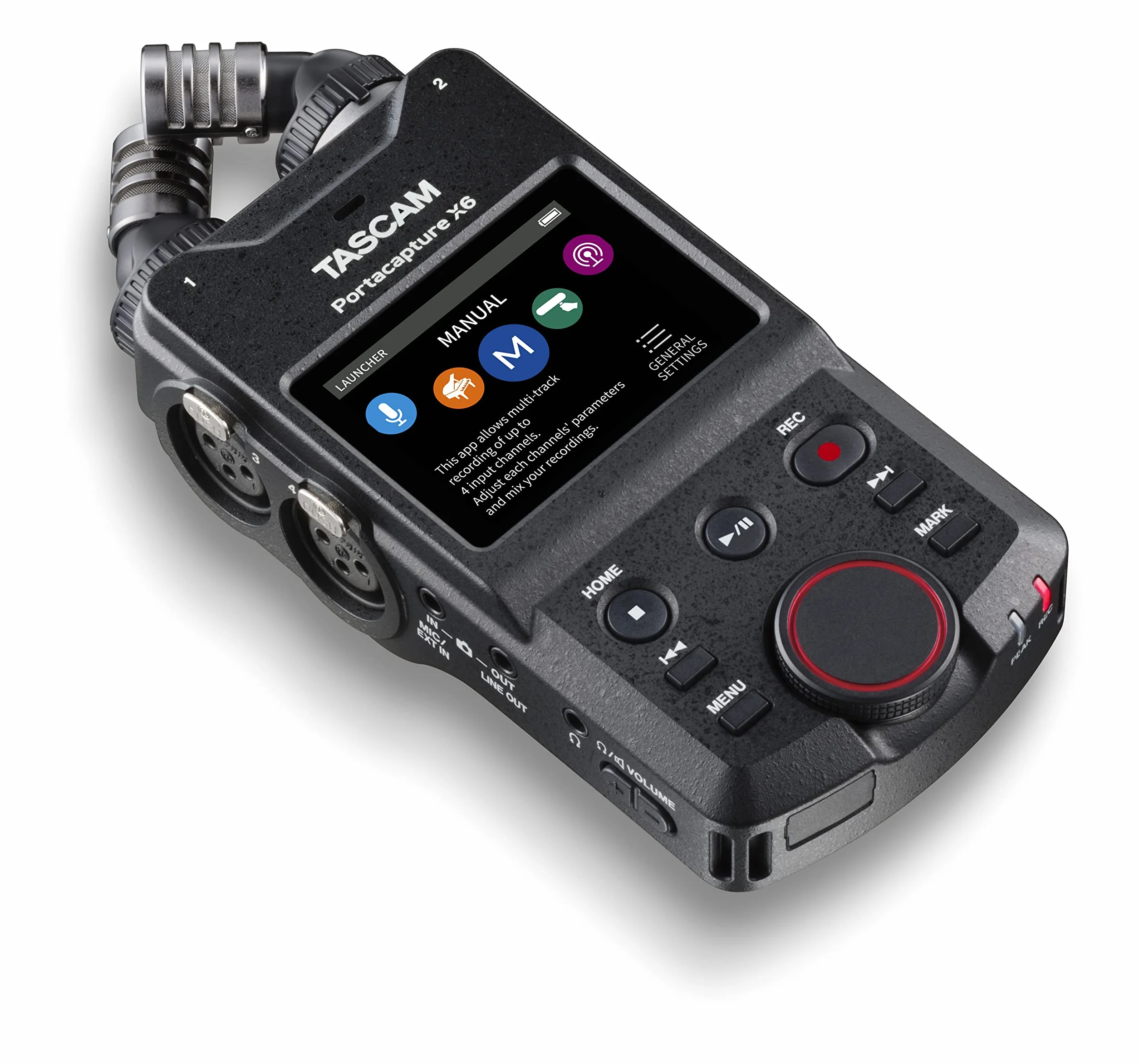 Tascam Portacapture X6 - Hochauflösender Handheld-Mehrspurrecorder & SanDisk Ultra Android microSDXC UHS-I Speicherkarte 512 GB + Adapter