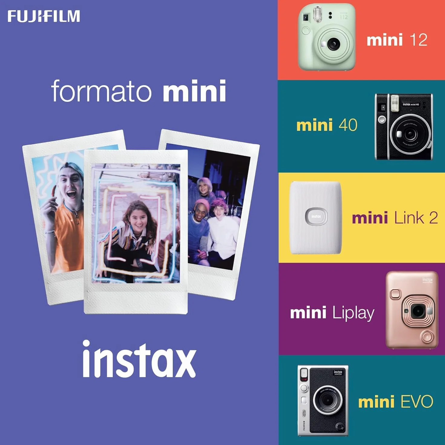 INSTAX Mini LINK2 Smartphone Printer, Clay White, Kompakt