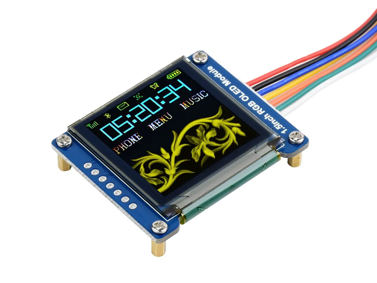 Waveshare 1.5inch RGB OLED Display Module 128x128 16-bit SPI