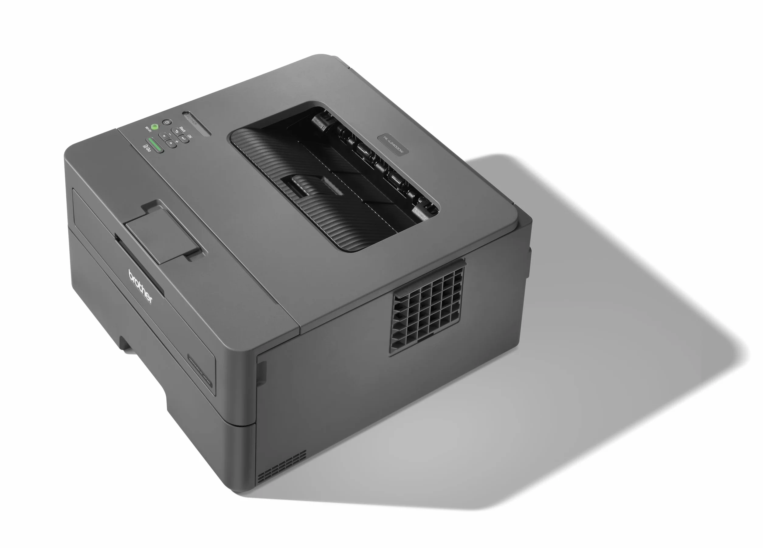 Brother HL-L2400DW Laserdrucker A4 Schwarz-Weiß mit WLAN, Automatischem Duplexdruck, LC-Display, Toner für bis zu 700 Seiten im Lieferumfang