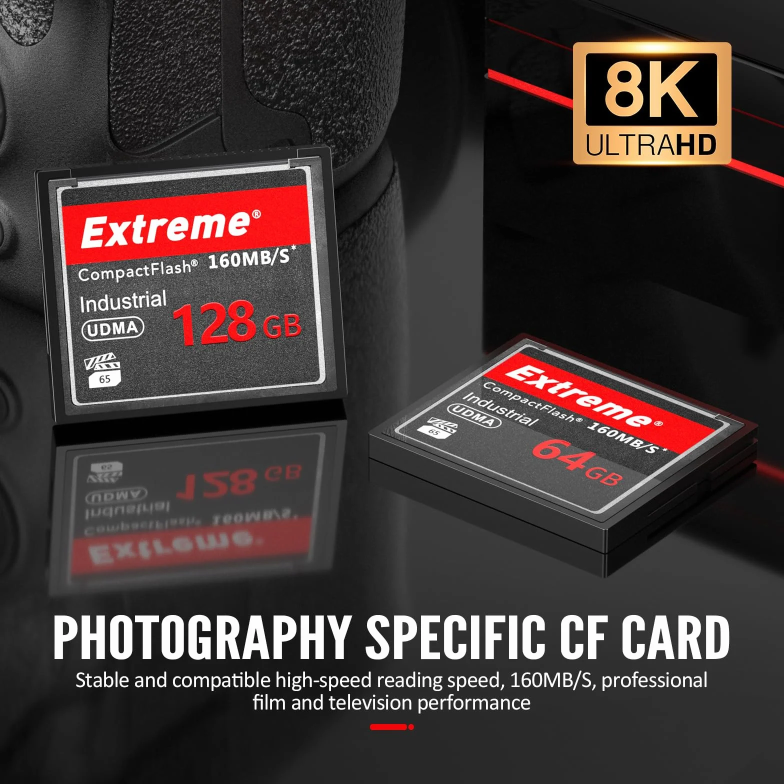 Extreme 64GB kompakte Flash-Speicherkarte, Original CF-Karte für professionelle Fotografen